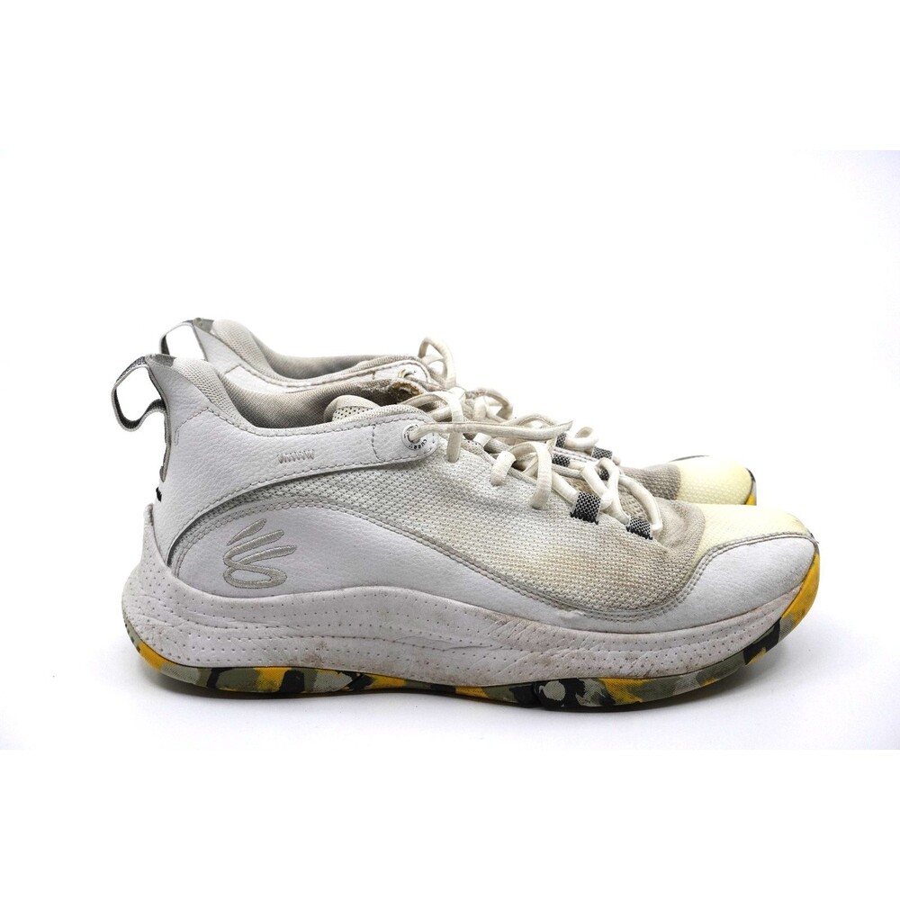 Under Armour 3Z5 Curry Mens Size 8.5 Basketball Shoes White (3023087-105)